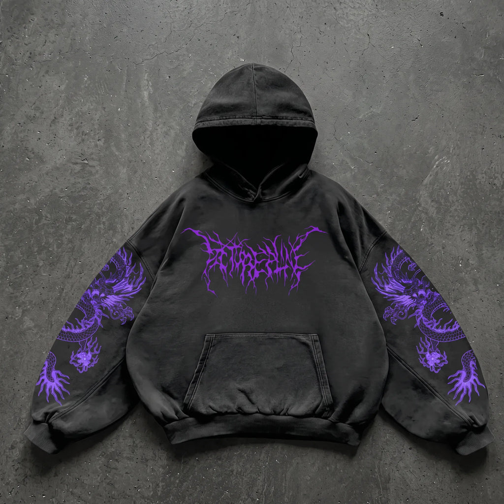 Brasier, modèle 01 : imprimé violet et dragons
