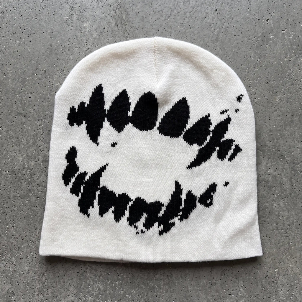 Morsure, modèle 03 : blanc, crocs noirs