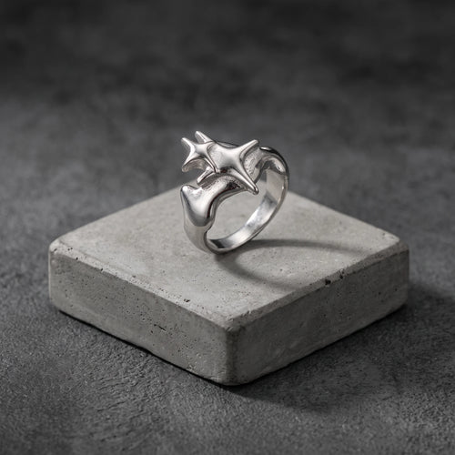 Éclat, bague étoile à pointes